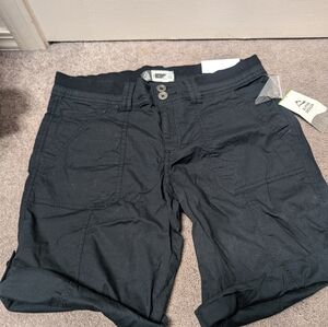 Womens Black Cargo Shorts